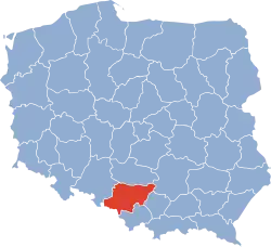 Położenie na mapie Polski