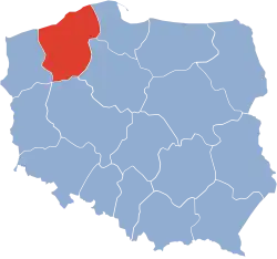 Położenie na mapie Polski