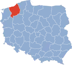 Położenie na mapie Polski