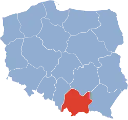 Położenie na mapie Polski