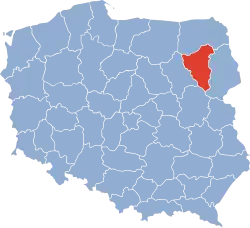 Położenie na mapie Polski