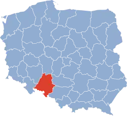 Położenie na mapie Polski