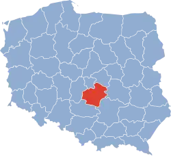 Położenie na mapie Polski