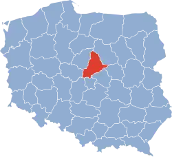 Położenie na mapie Polski