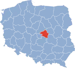 Położenie na mapie Polski