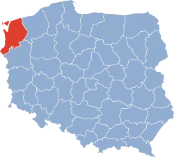 Położenie na mapie Polski