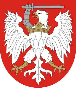 „Spolszczona” wersja orła Prus Królewskich w herbie województwa toruńskiego