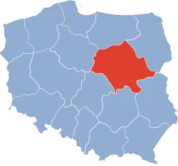 Położenie na mapie Polski