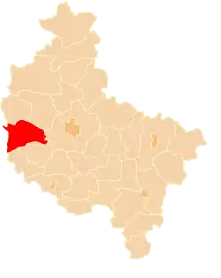 Położenie na mapie województwa