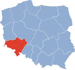 Położenie na mapie Polski