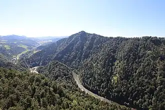 Widok na Golicę z Sokolicy