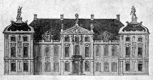 Pałac w 1750 roku