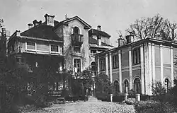 Pałac w okresie międzywojennym od południa