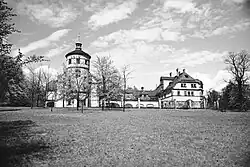 Zabudowania gospodarcze na północ od pałacu (masztalnia), 1937