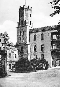 Zamek około 1925 roku