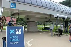 Peron na dolnej stacji