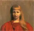 Dziewczynka w czerwonej sukience, 1897, Muzeum Narodowe w Krakowie