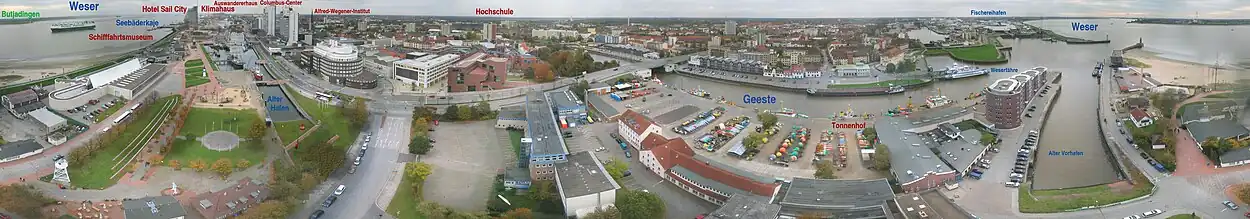 Bremerhaven (widok z wieży radarowej)