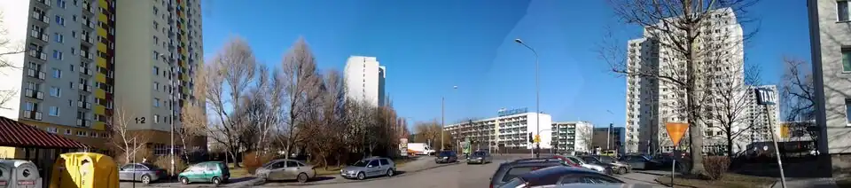 Panorama osiedla Oświecenia, widok od strony Osiedla Powstań Narodowych