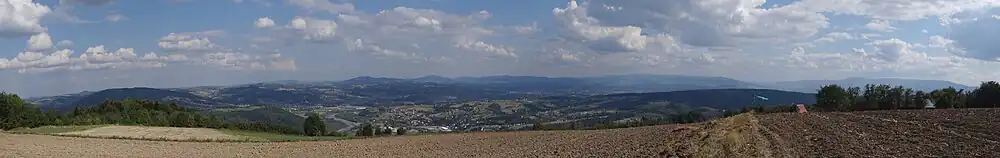 Panorama widokowa z Białowodzkiej Góry