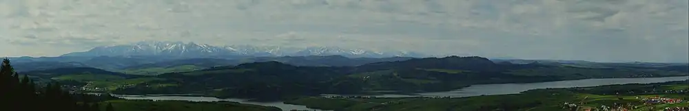 Panorama z Wdżaru na południową i zachodnią stronę