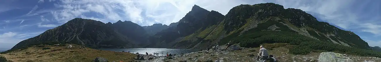 Panorama znad Czarnego Stawu Gąsienicowego