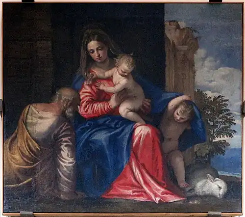 Paolo Veronese, Święta Rodzina z małym Janem Chrzcicielem, ok. 1555