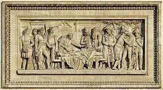 Pogrzeb generała Marceau, relief z Łuku Triumfalnego w Paryżu (1833)