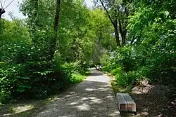 Park Rzeczny Wilga wzdłuż biegu rzeki w rejonie ulicy Brożka