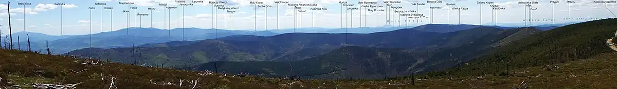 Widok na Gawlast z Małego Skrzycznego