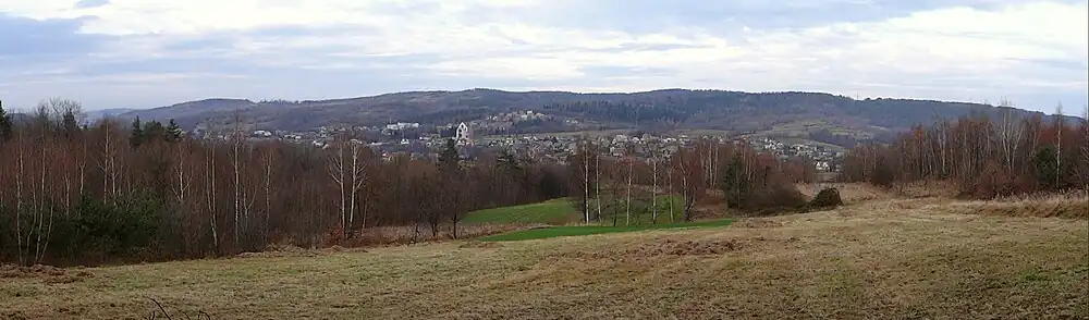 Widok z Rudnika na Pasmo Bukowca