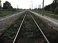 Widok na tory w kierunku Olsztyna