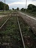 Widok na tory w kierunku Szczytna