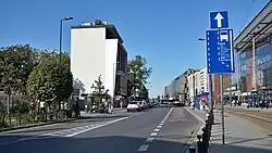 Widok na północ, na wysokości skrzyżowania z ulicą Kurniki (2024)