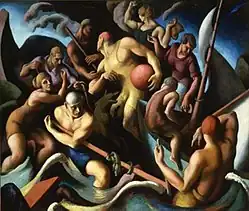 Thomas Hart Benton, Ludzie z Chilmark, 1920