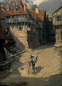 Ludzie uciekający od trędowatego, 1912