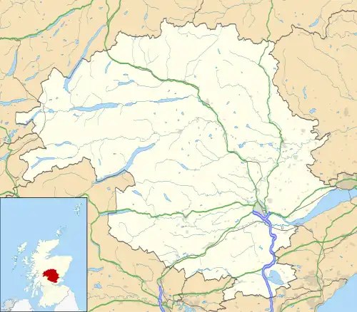 Mapa konturowa Perth and Kinross
