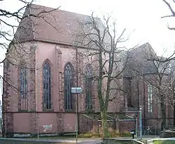 Północna elewacja prezbiterium