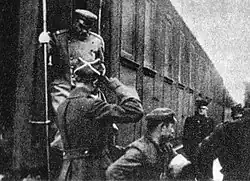 Przyjazd Józefa Piłsudskiego z Nieświeża do Warszawy w dniu 26 października 1926 r.