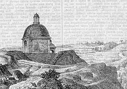 Kaplica św. Anny w Pińczowie w 1842 roku wg rys. Kajetana W. Kielisińskiego