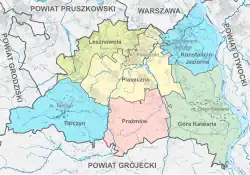 Plan powiatu piaseczyńskiego