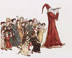Robert BrowningThe Pied Piper of Hamelin, ilustracje Kate Greenaway (1888)