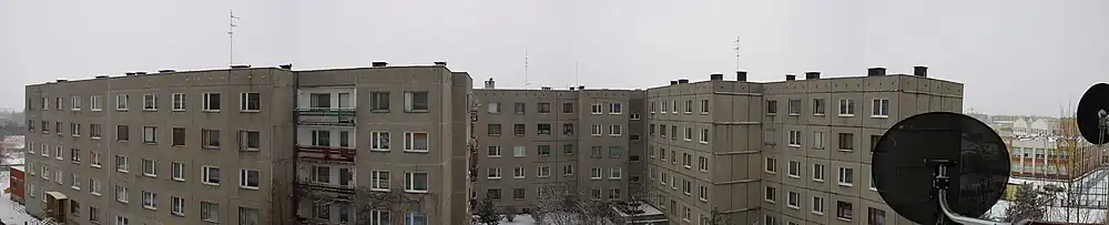 Panorama na ul. Jastruna - widok od ul. Gombrowicza