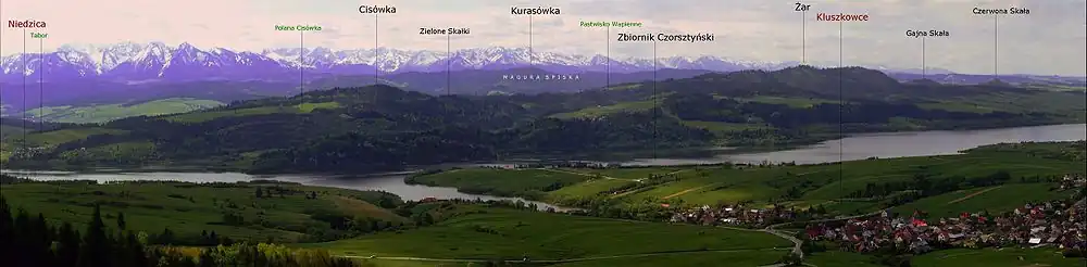 Panorama z góry Wdżar