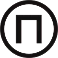 Litera Π w okręgu, klasyczny symbol klubu.