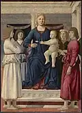 Piero della Francesca, Madonna z Dzieciątkiem i czterema aniołami, 1475–1482