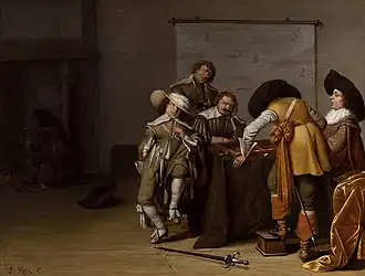 Żołnierze grający w tryktraka w wartowni, ok. 1630, Staatliches Museum Schwerin