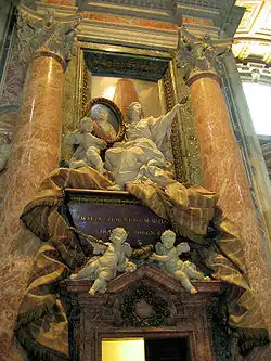 Monument Marii K. Sobieskiej (1739, bazylika watykańska)