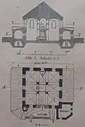 Plan synagogi z 1915 roku
