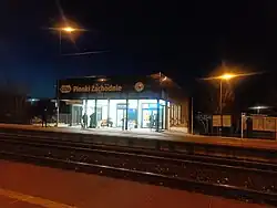 Budynek poczekalni dla pasażerów (luty 2024)